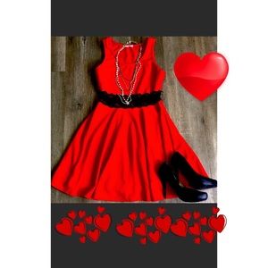 Red sexy red dress / wild daisy/ lace/Valentines day